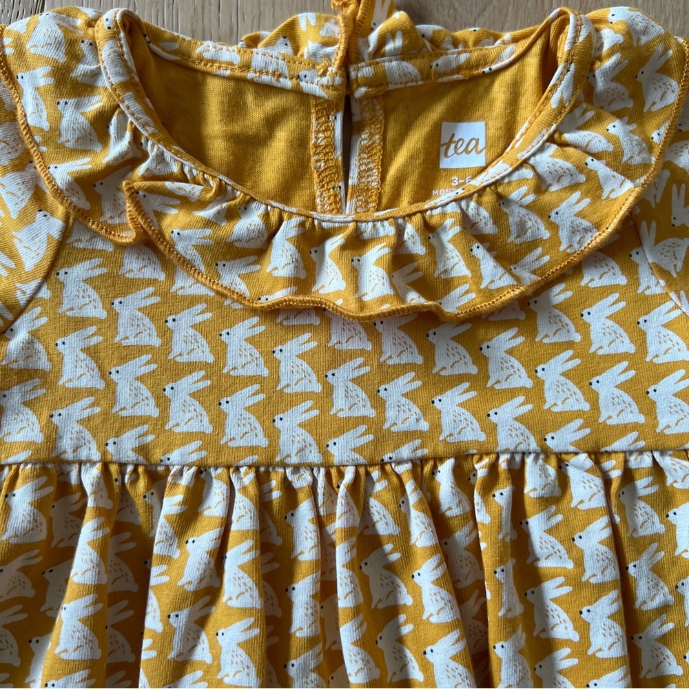 Tea Collection Ruffle Neck Empire Baby Dress - Picture 5 of 7